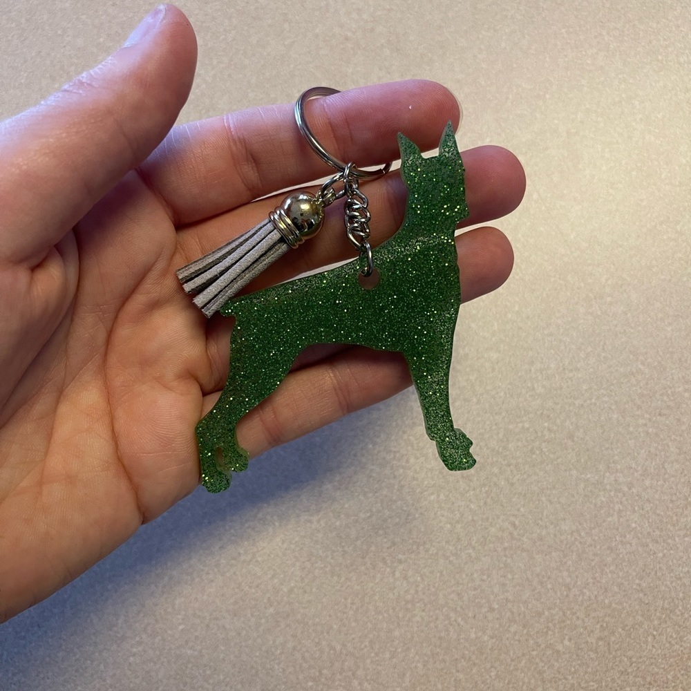 ππHPππ Handmade Dobermann Keychain - Picture 2 of 6
